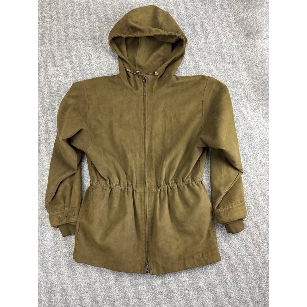 Zero Restriction Golf Outerwear Jacket‎ Women's S Green Hooded Zip Made In USA